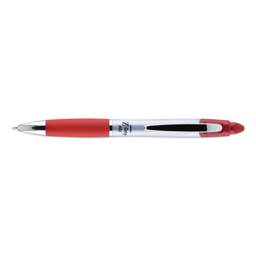 Zebra® Z-grip Max Ballpoint Pen, Retractable, Medium 1 Mm, Red Ink, Silver Barrel, Dozen freeshipping - TVN Wholesale